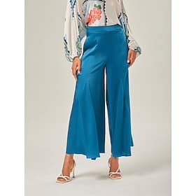 Solid color Wide Leg Pants
