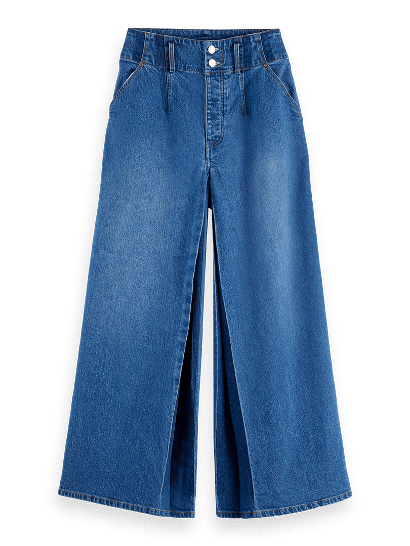 The Wave custom cropped wide leg jeans — Art from the Heart
